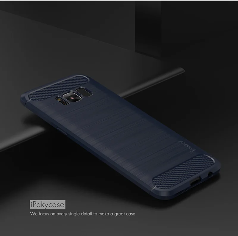 ipaky For samsung Galaxy s10 s9 S8 S7 S6 S 7 8 plus edge E Case Brushed Soft Silicone Back Cover note8 9 case | Мобильные телефоны