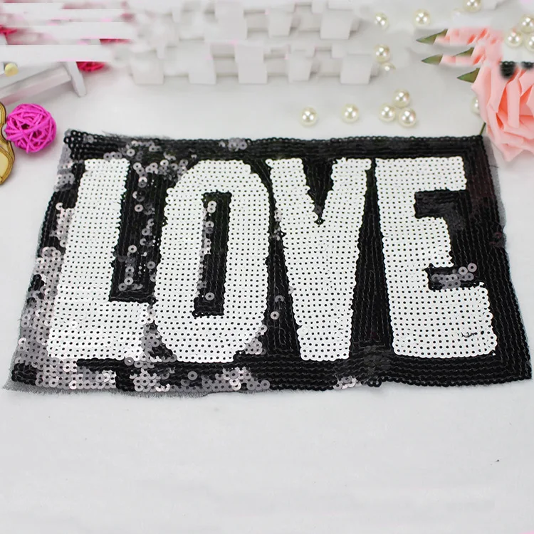 10 шт. вышитая нашивка с блестками для одежды блузка принтом платье Декор