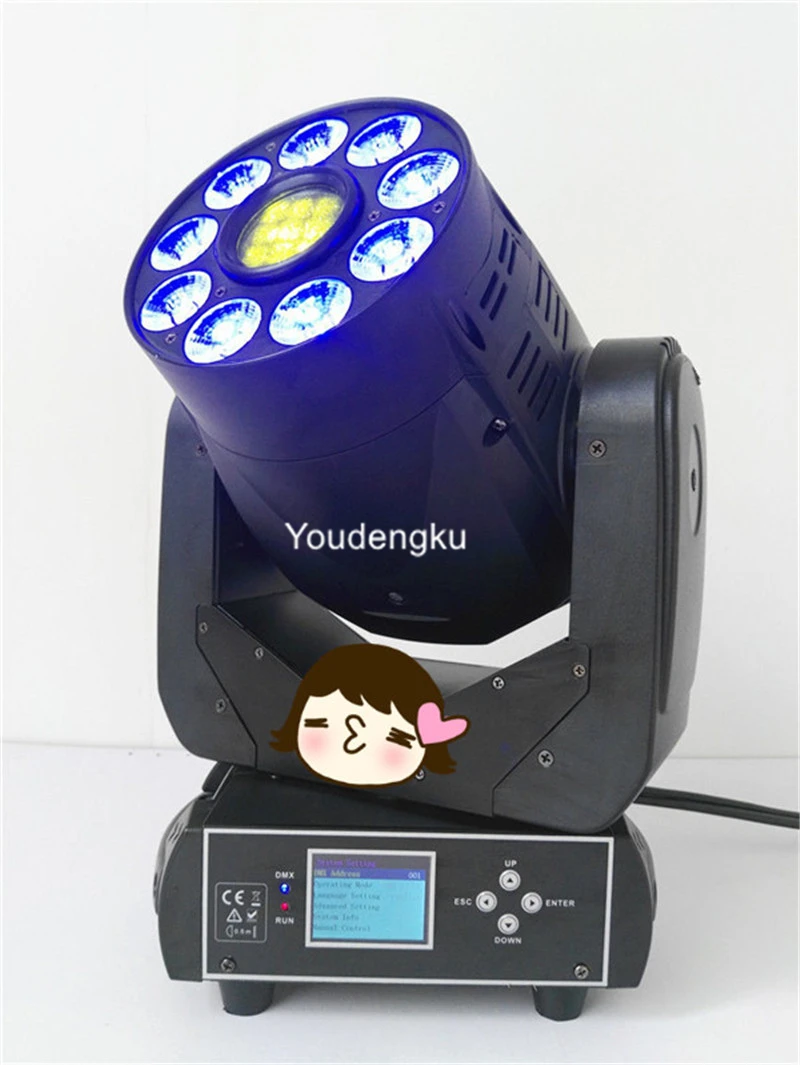 

4pcs 3-facet Prism Pro Wedding Stage DJ Light 9pcs 18W RGBWA+UV 6IN1 Wash Spot Hybrid Combine 90W LED Moving Head spot light