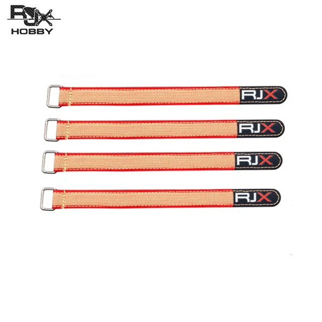 4pcs 250x20mm Orange 4 шт. RJX кевлар Magic Tie Down Противоскользящий нескользящий ремень для аккумулятора с металлической застежкой для радиоуправляемых дронов Lipo аккумуляторная батарея - Цвет: 4pcs 250x20mm Orange