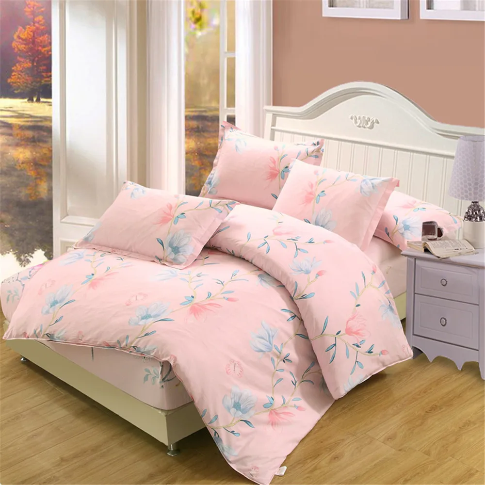 100% хлопок Рождественская елка пододеяльник цветочный Комплект постельного