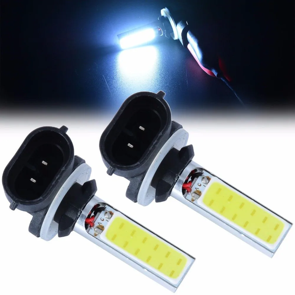 2 шт. автомобиля 881 H27W 20W 12v COB Светодиодный Противотуманные фары дальнего света