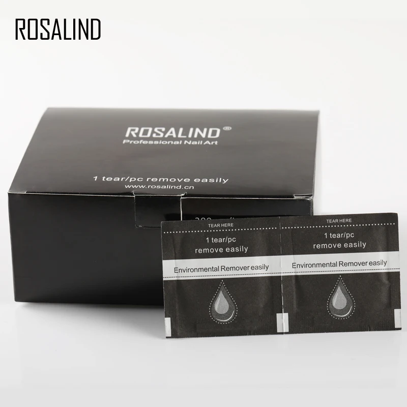 ROSALIND 200 ⑤ кор. средство для удаления лака ногтей гель-средство снятия обертывание