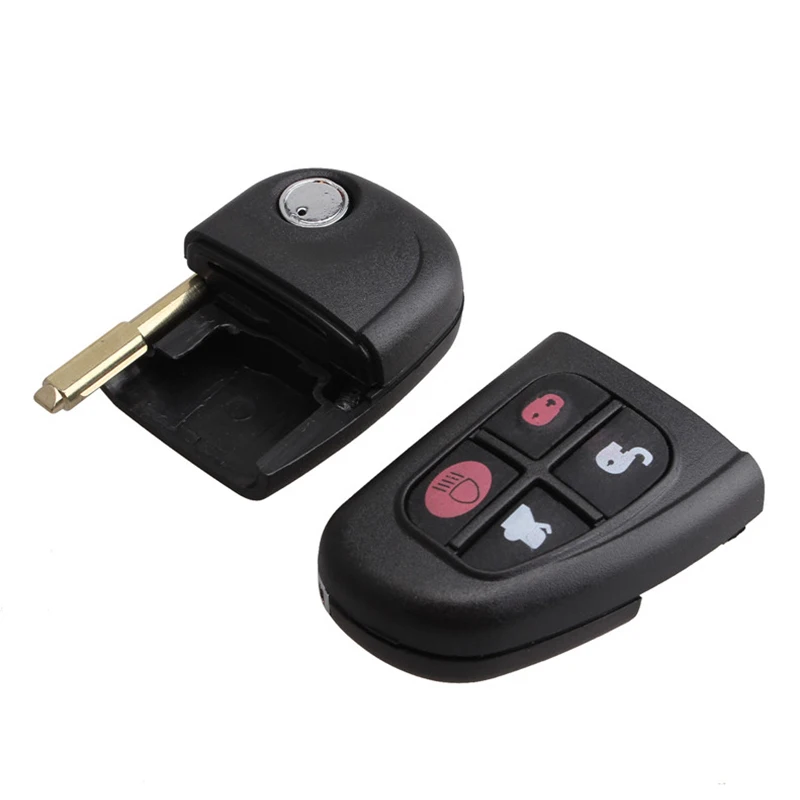 Автомобильный Выкидной дистанционный ключ BHKEY с 4 кнопками для Jaguar X Type S 1999 2009 XJ XJR
