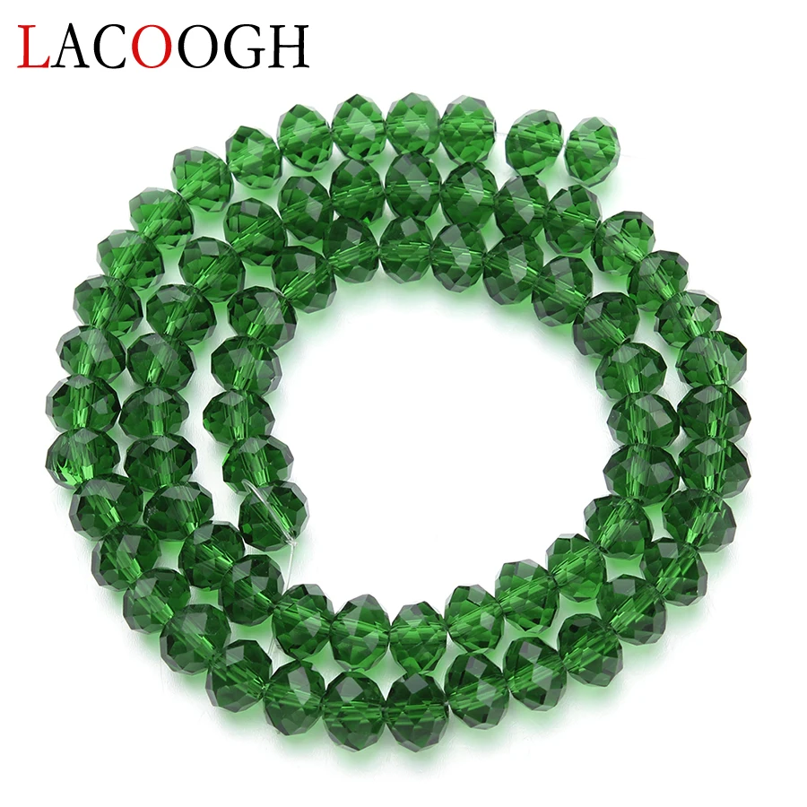 2 нити/Лот синий зеленый розовый браслет ожерелье круглые плоские стеклянные