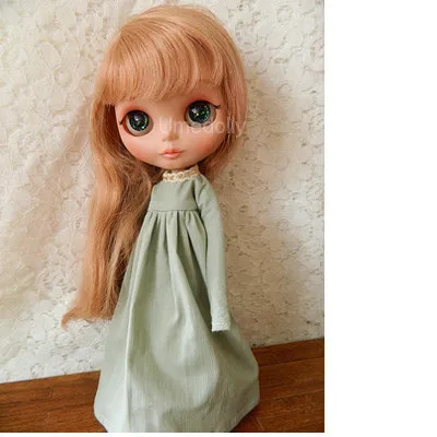 1 шт. Mori Girl Стиль длинное платье для Blyth, Licca, кукла azone одежда 1/6 аксессуары - Цвет: color 2