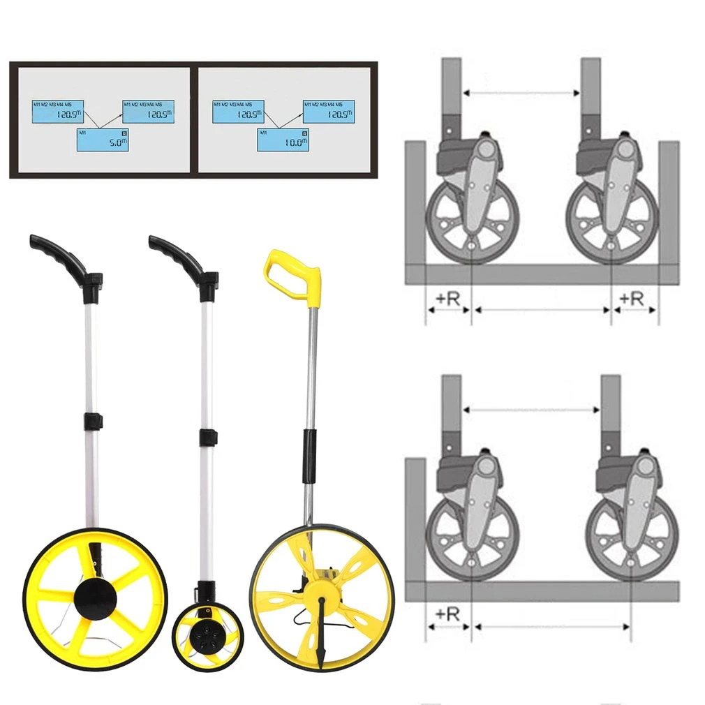 1 шт. стабильная Складная измерительное колесо измерителя ручной расстояние