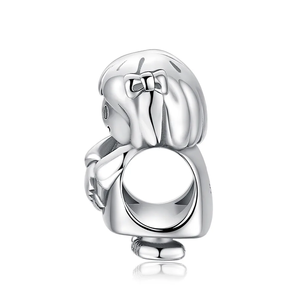 JewelryPalace 925 пробы серебро милая девочка кукла Шарм бусины для женщин модные