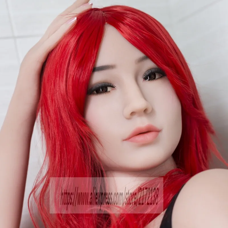 Новая Кукольная голова WMDOLL с красным париком для интима кукла мужчин 150 170