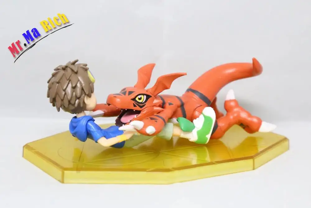 Аниме Фигурка 10 см Digimon Guilmon & матсуда такато ПВХ фигурка Коллекционная модель