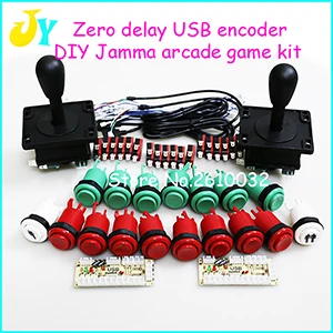Jamma аркадный Шкаф DIY Kit Нулевая задержка USB аркадный контроллер для подключения к ПК Джойстик в американском стиле 4/8 кнопки - Цвет: as the picture