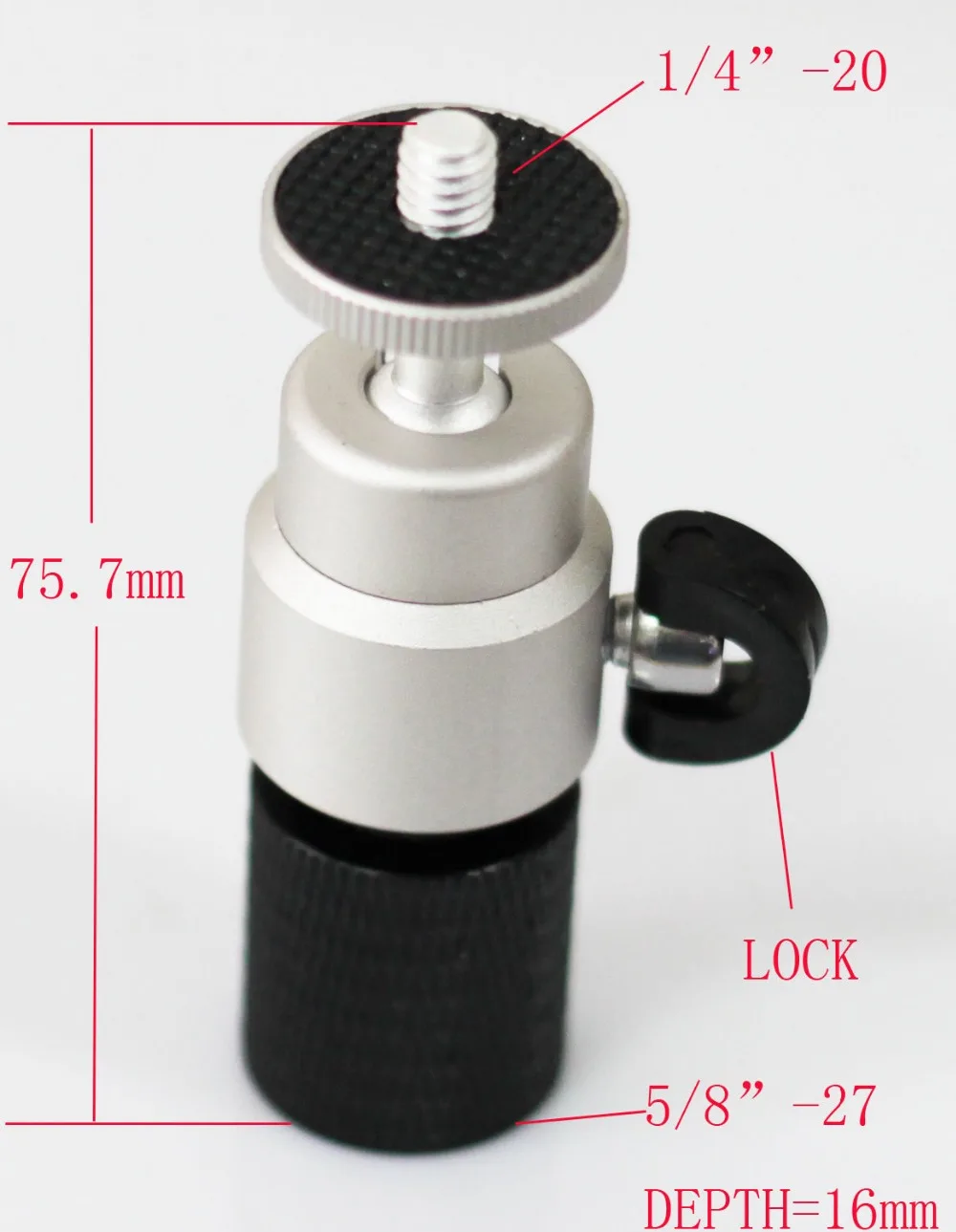 

Подставка для микрофона с переходником 1/4 "-27" Мама до 1/4 "20" папа