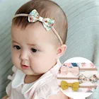 3 шт.компл. повязка на голову для новорожденных девочек эластичная лента для волос без следов хлопковый бант Стрейчевые аксессуары для волос