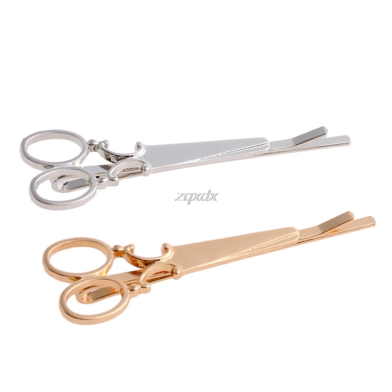 Fashion Women Chic Scissors Shape HairClip Gold/Silver Hair Pin Accessory Whosale&Dropship|Ножницы| |
