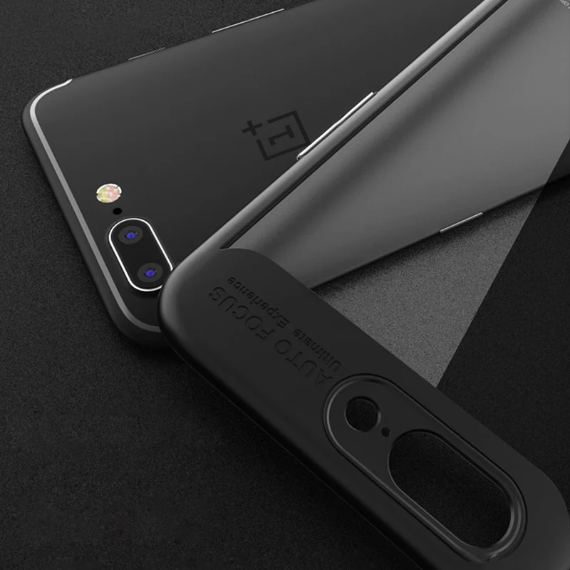 oneplus 5 case one plus cover original transparent back silicone soft edge capas MOFi full protect |