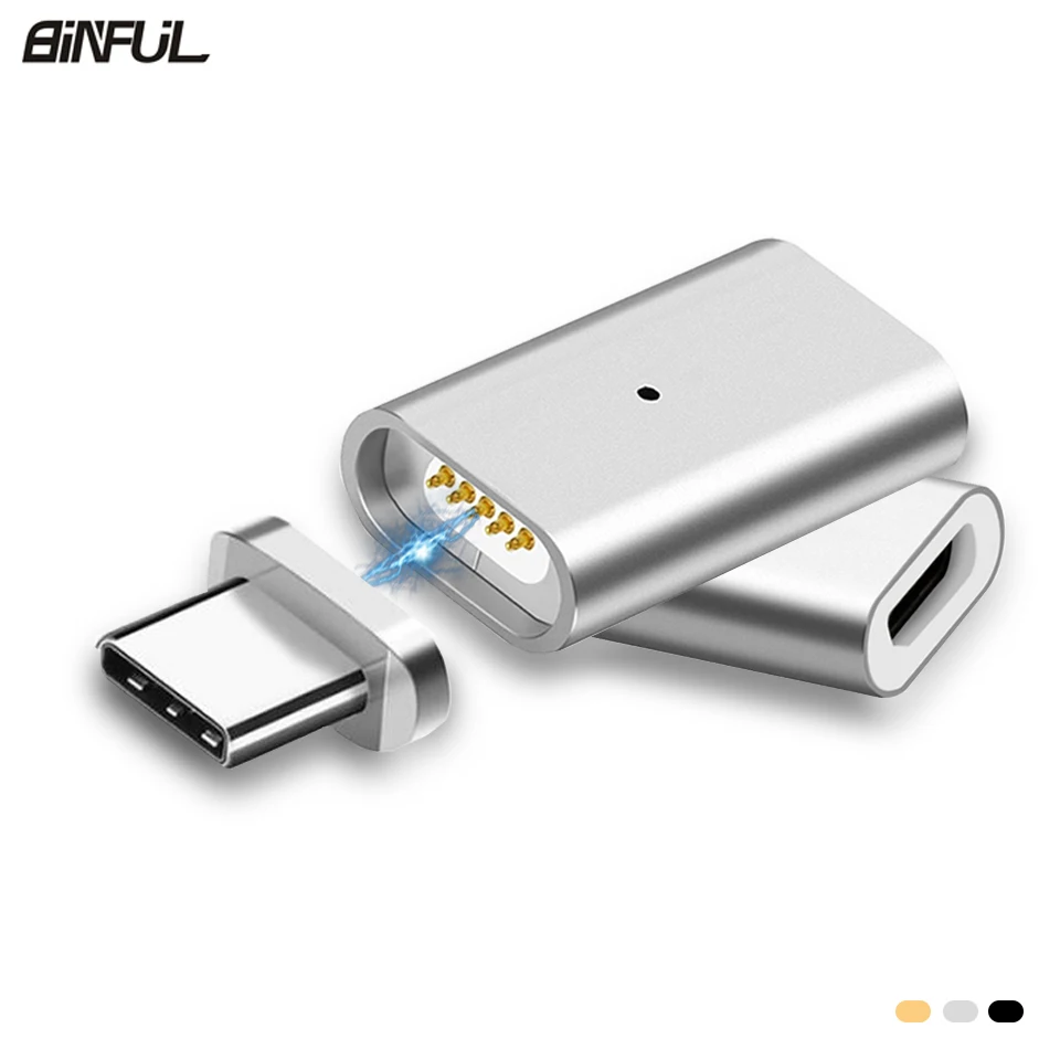 Micro USB в Тип C Магнитный адаптер конвертер для samsung Galaxy Note 8 A5/A7/A3 S9/Plus USB-C Магнитный зарядный кабель штекер