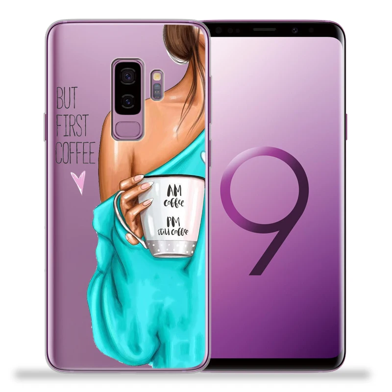 Модные женские туфли на высоком каблуке с цветами для samsung Galaxy S9 S8 S10 Plus S7 S6 Edge S10 Lite Note 8 9 Мягкий ТПУ чехол Etui