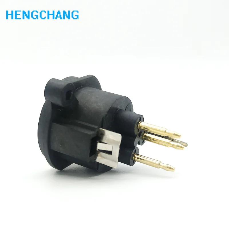 3 полюс прямой XLR шасси гнездо Сделано в Китае PCB панель разъем для микрофона