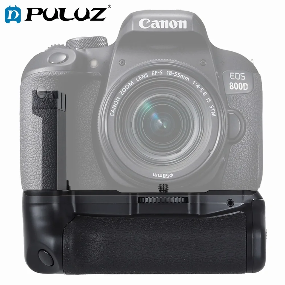 Вертикальный батарейный блок PULUZ для камеры Canon EOS 800D / Rebel T7i 77D|Батарейные ручки| |