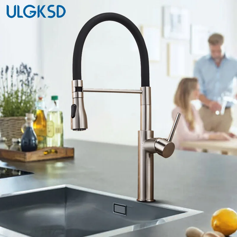 ULGKSD кухонный кран 2 типа спрей латунный Одноручный смеситель для раковины