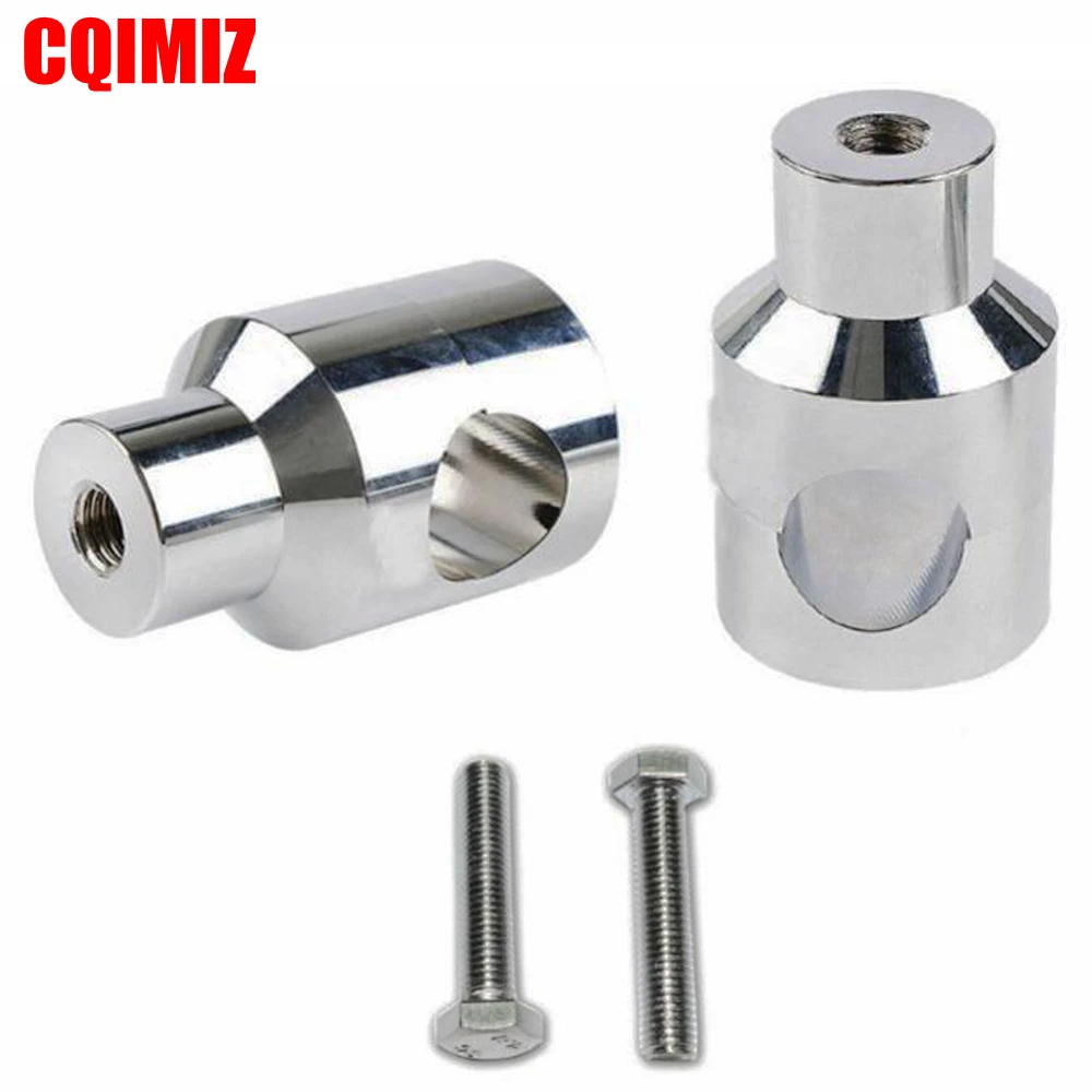 Хромированный алюминиевый круглый руль мотоцикла стояки 1 &quot25 мм зажим для Honda