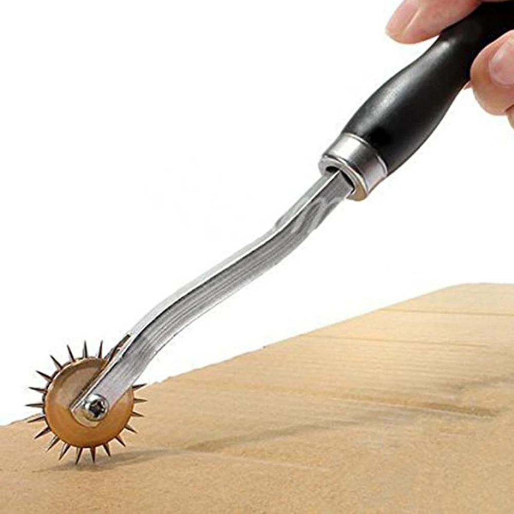 DIY Overstitch Вышивка гладью Бумага ремесло Колесо Рулетки нитки для шитья кожи