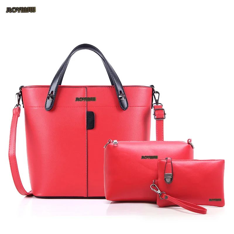 Последние 6 комплектов женская сумка кожаная через плечо|set women bags|women bagshoulder bags |
