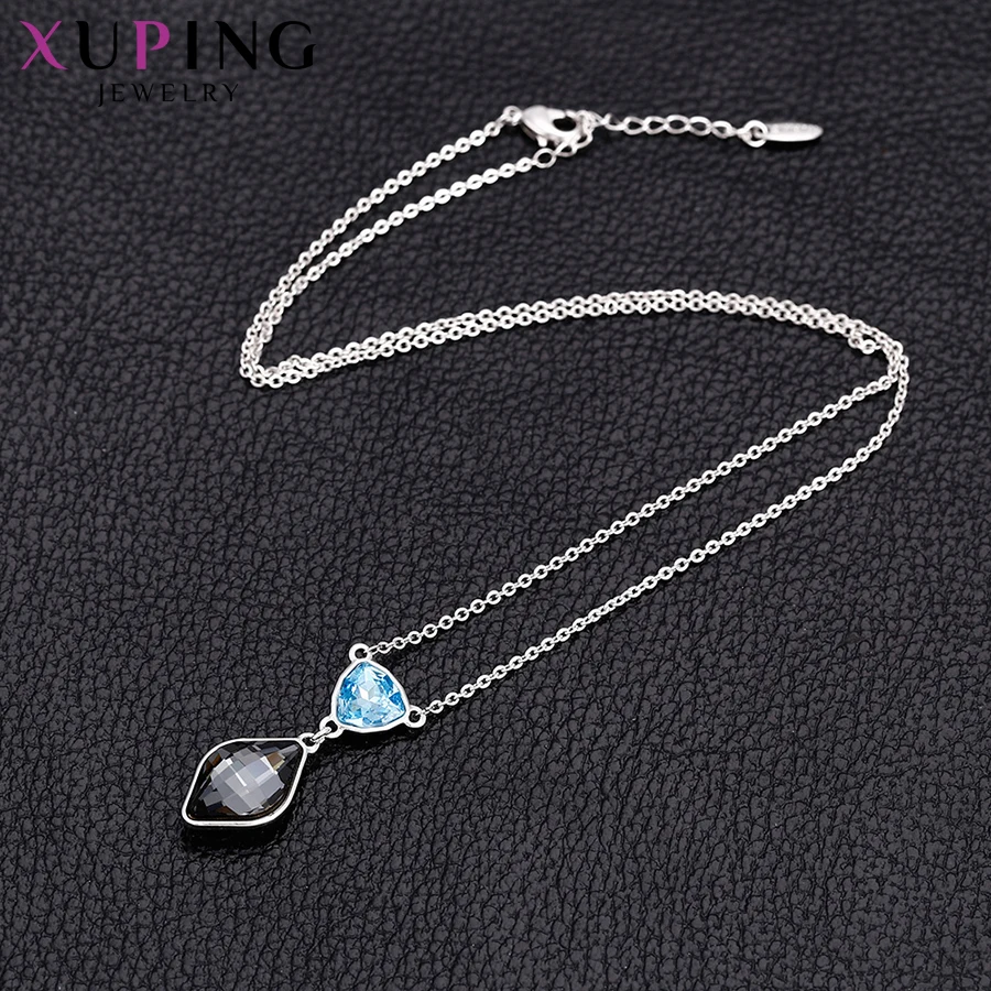 Xuping, модная подвеска, Роскошные Кристаллы от Swarovski, подвеска в виде капли воды, ожерелья для женщин, подарки на день Святого Валентина, 43461