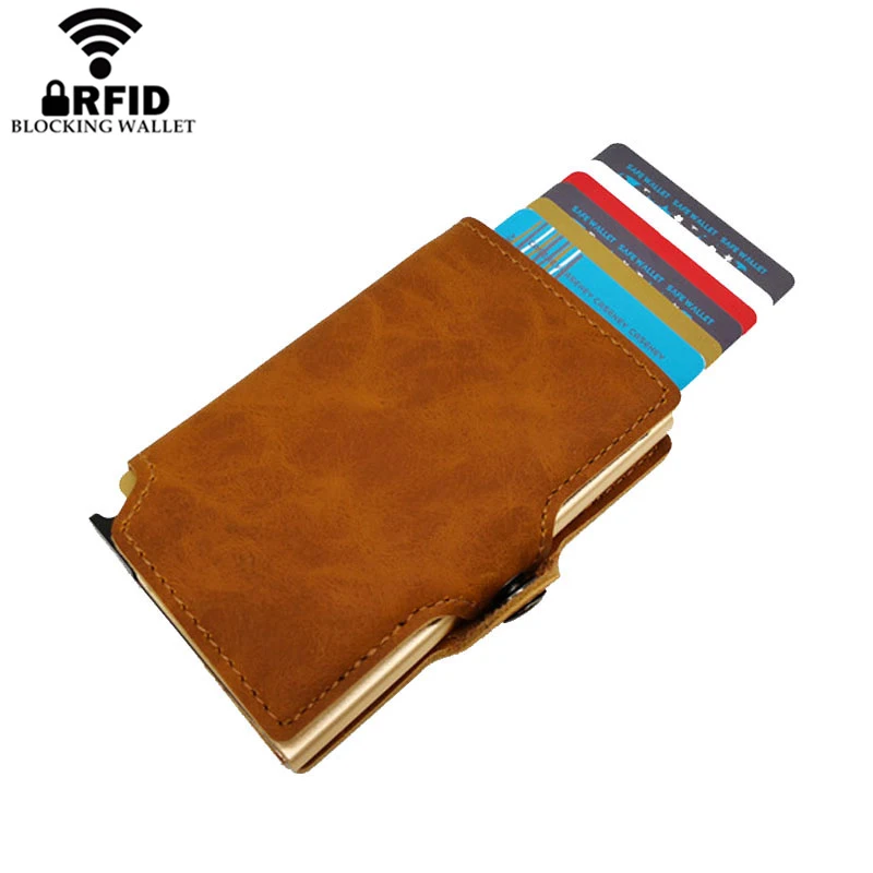 Мужской кошелек с отделением для кредитных карт Anit RFID алюминиевый