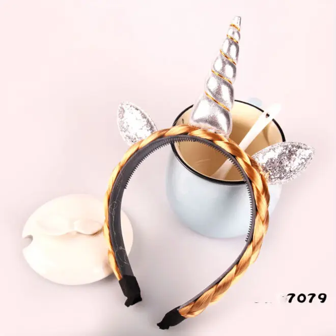 2017 Волшебный Единорог рупорной головкой вечерние Детские волос повязка на