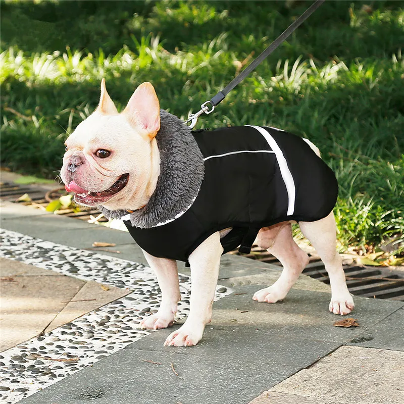 Одежда для собак зимняя водонепроницаемая уличная куртка для собак утолщенная теплая куртка для собак для маленьких средних и больших собак Регулируемая Одежда для домашних животных 3XL