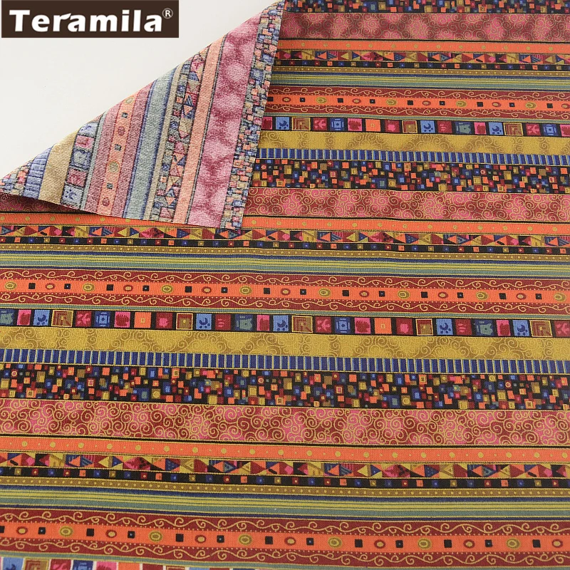 Teramila хлопок белье Ткань Вышивание Материал tissu скатерть Подушка сумка Шторы ZAKKA