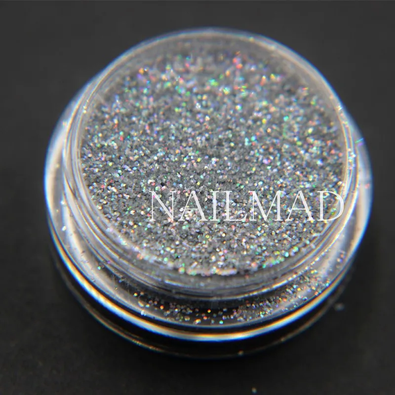 0 4 мм Лазерная Серебряная фотолампа мерцающие блестки голограмма Блестящий