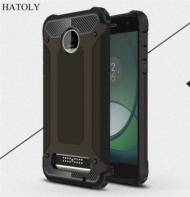 HATOLY For Coque Motorola Moto Z Play Case Heavy Armor Slim Hard Tough Cover Silicone for Droid XT1635 5.5''# |