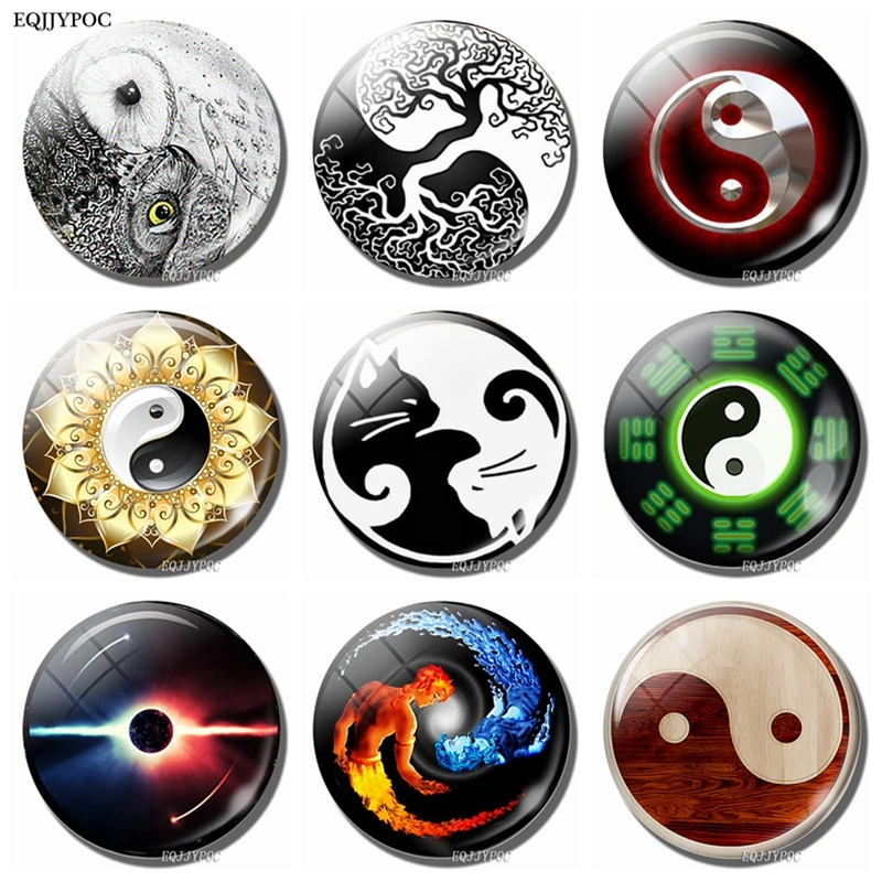 Yin и Yang магниты на холодильник восемь диаграмм Tai Chi наклейки искусство домашний