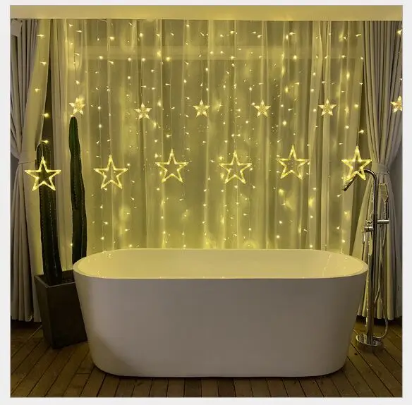 Battery USB Style 2.5M Led Star String Lights Christmas Wedding Home Party Birthday Decoration Fairy Curtain Lamp | Лампы и освещение