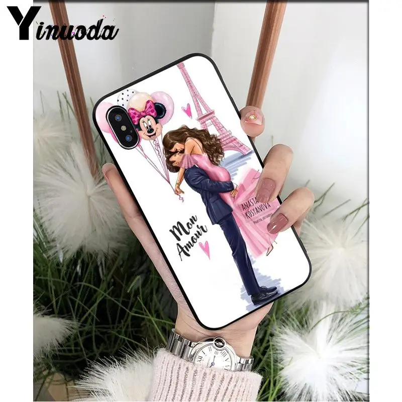 A13 Yinuoda VOGUE, Рождественская Принцесса, девочка, босс, кофе, чехол для телефона Apple iPhone 8, 7, 6, 6S Plus, X, XS, MAX, 5, 5S, SE, XR, чехол - Цвет: A13