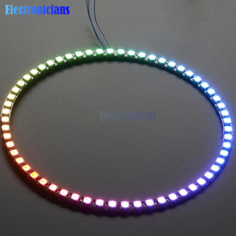 

Цифровой кольцевой микроконтроллер WS2812 5050 SMD, 60 бит, с полноцветной подсветкой, светодиодный модуль s для Arduino, 5 в постоянного тока
