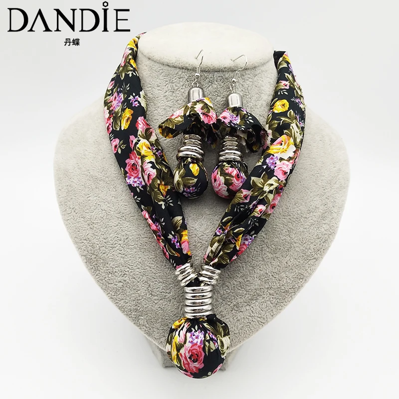 DandieFashionable хлопковое ожерелье с цветочным дизайном ожерелье, цветочные узоры, винтажные, простые женские аксессуары