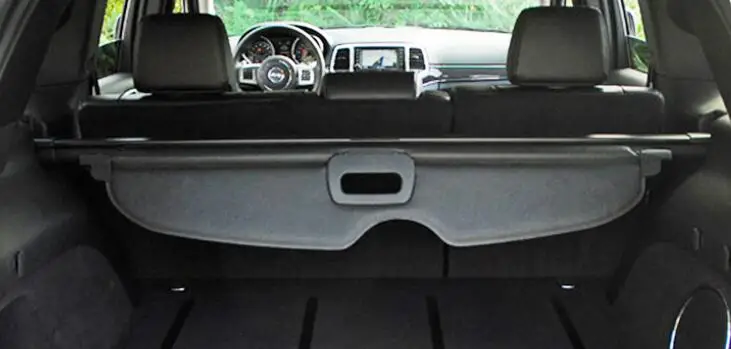 

Black beige color Rear Trunk Security Shield retractable Cargo cover Tonneau cover for Grand Cherokee 2011 12 13 2014 15 16 17