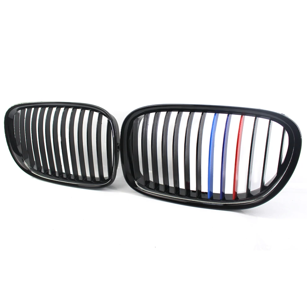Глянцевая черная Решетка переднего бампера M Style для 2009-15 BMW F01 F02 740i 760i решетка |