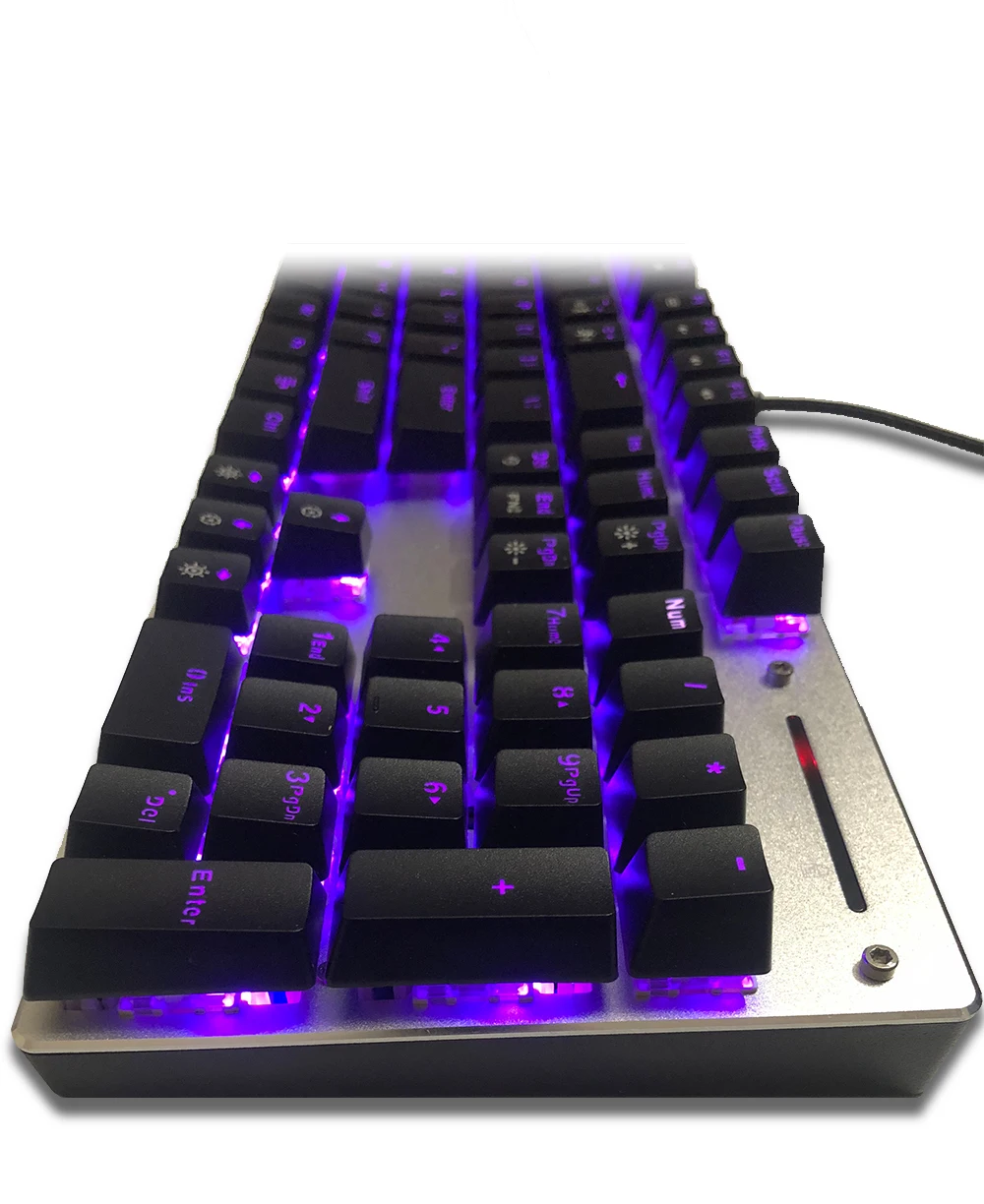 Metoo натуральная механическая клавиатура RGB микс подсветка синий переключатель