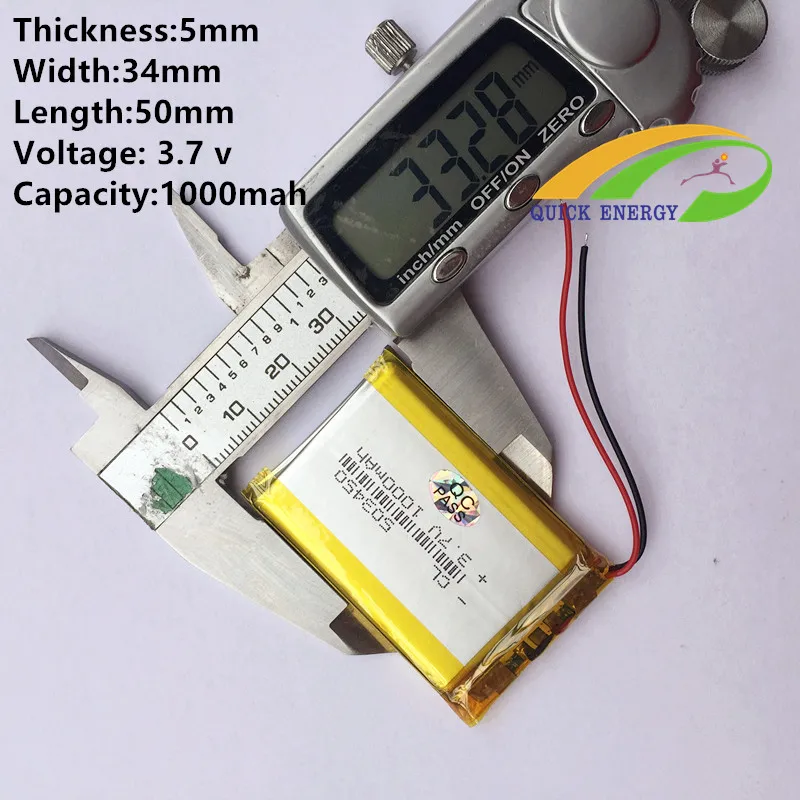 3.7 В специальный thium полимерная аккумуляторная батарея 503450 053450 MP3 навигации