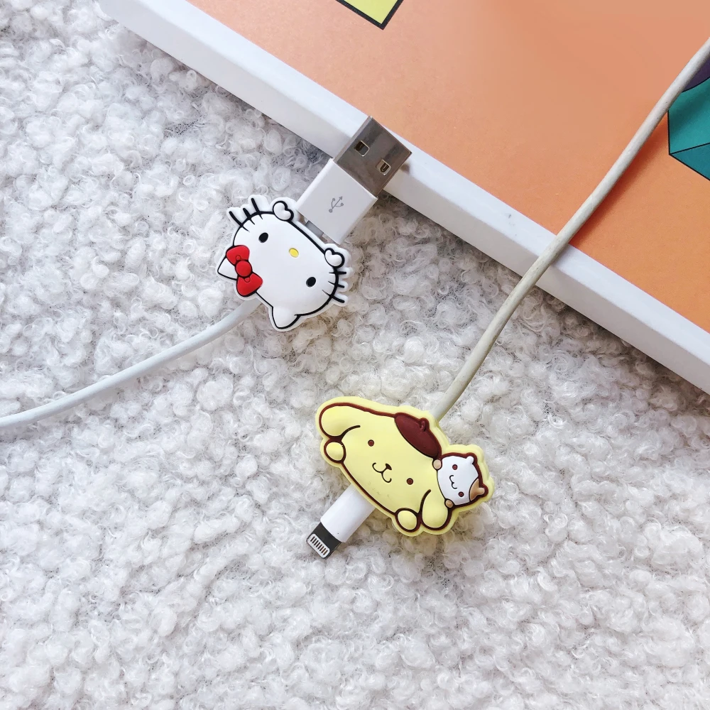 Милые защита для usb-кабеля управление линии передачи данных Организатор клип Protetor де Кабо устройства для сматывания шнуров iPhone samsung huawei Xiaomi