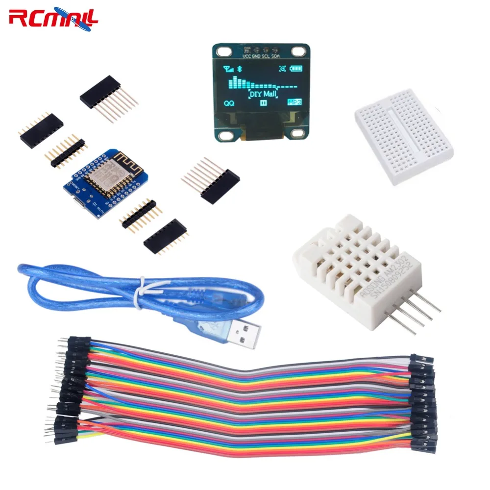 Комплект метеостанций RCmall для arduino с OLED дисплеем esp8266 WEMOS IOT FZ2691|GPS-системы дронов| |