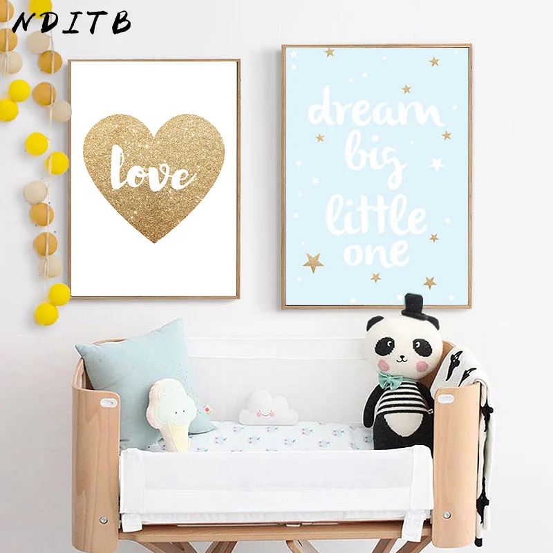 NDITB Dream Большие Детские стихи холст художественный постер с принтом