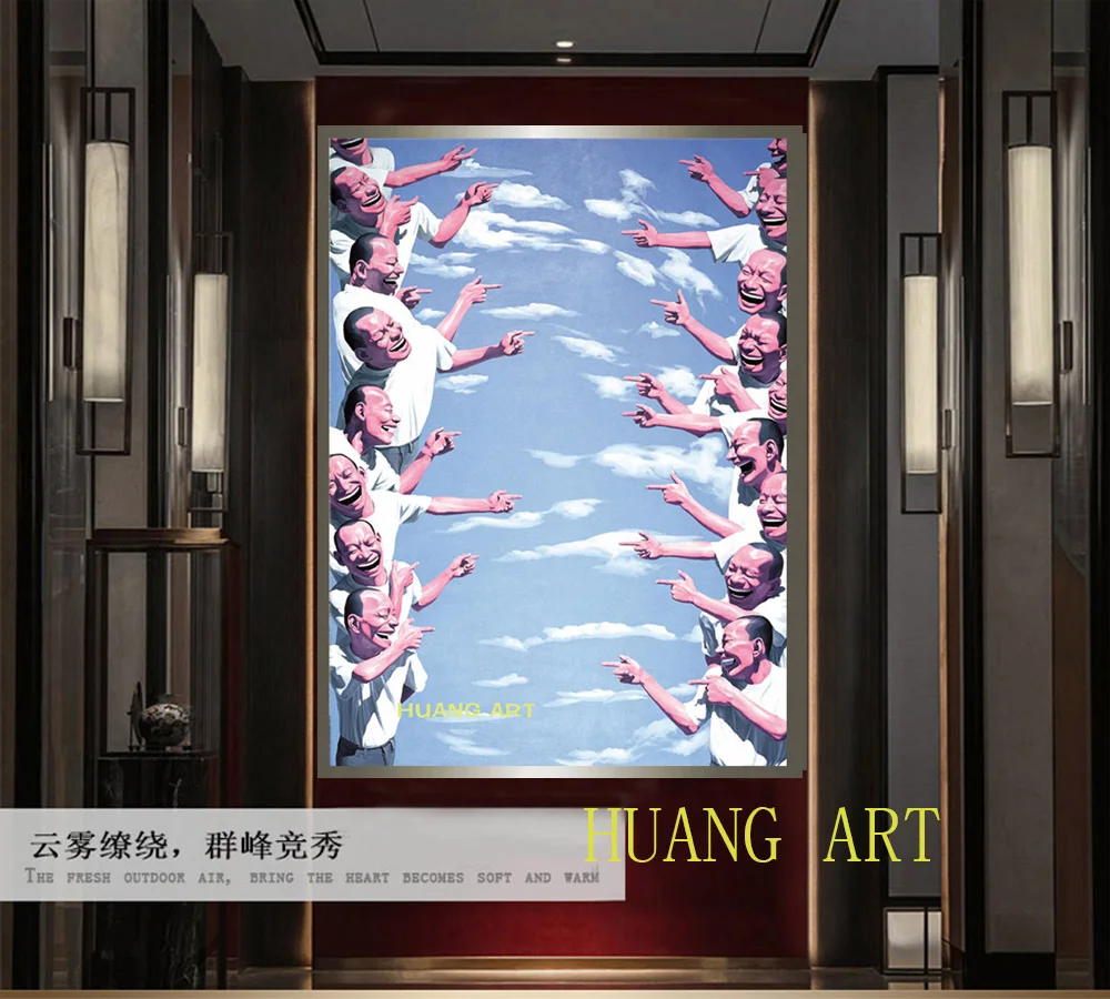 Известный художник ручная работа много людей картина маслом на холсте большой