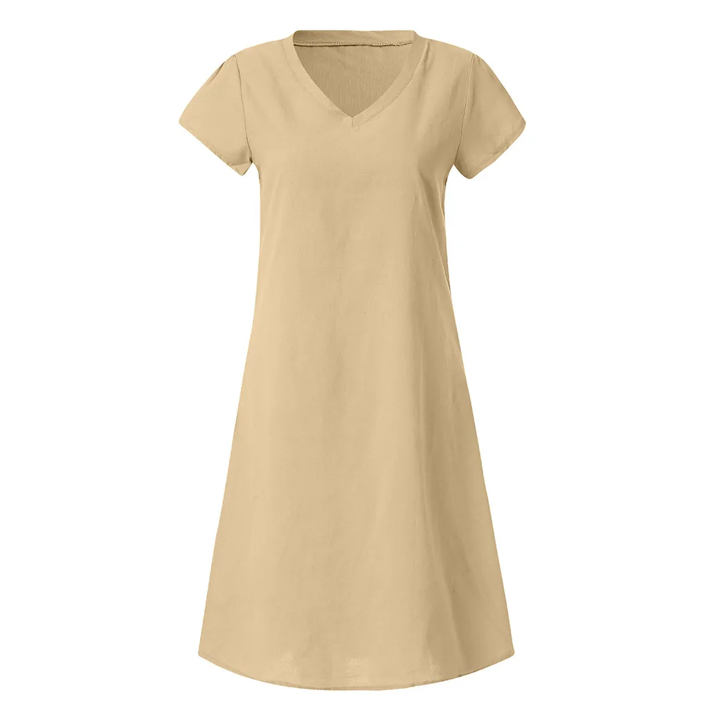 Женские летние платья в стиле Feminino Vestido, футболка из хлопка, повседневные платья размера плюс для девушек