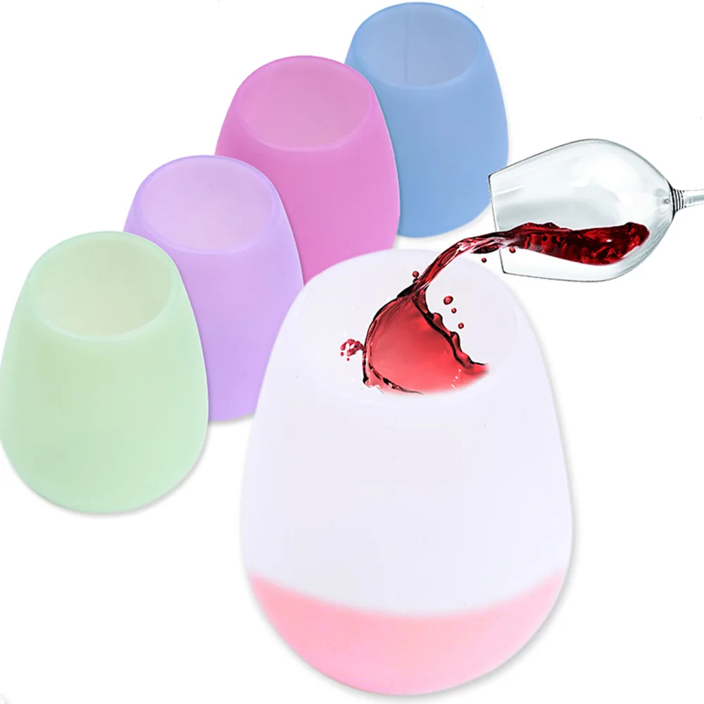 1 шт фужеров из MasterSilicone Красное Вино Кубок небьющиеся линзы многоразовые