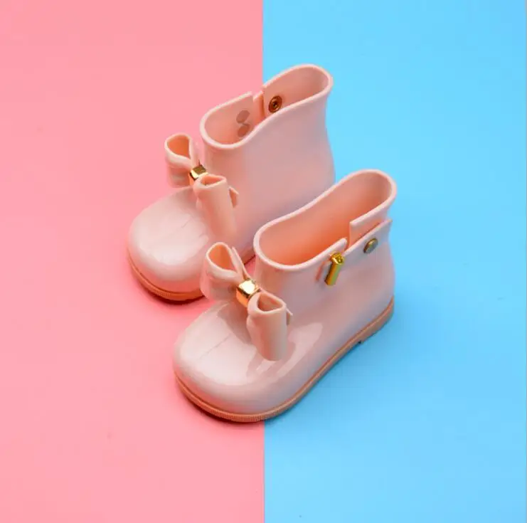 Водонепроницаемый kidsspring на осень для маленьких девочек резиновые сапоги теплые